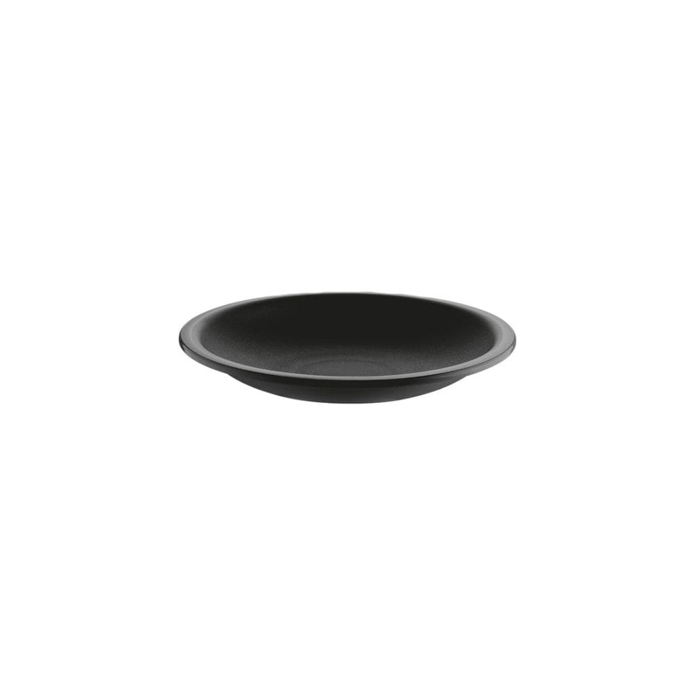 Prato Redondo Preto Lanche Plastico Solido BPA Free 20cm