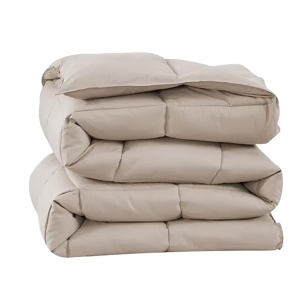 Edredom Queen Toque de Pluma 240 x 260 cm Ecopluma Camesa Bege Premium