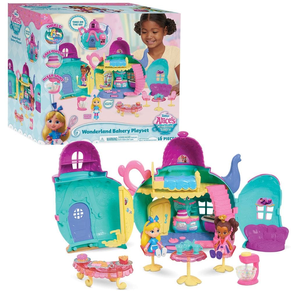 Playset Just Play Disney Junior Alice`s Wonderland Bakery 15 peças