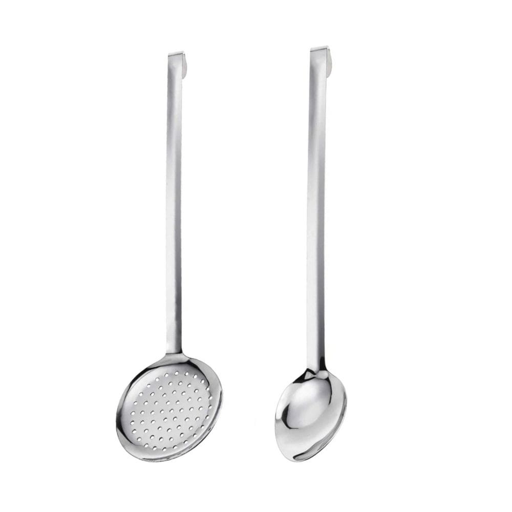 Colher e Escumadeira Inox Utensulio Buffet Restaurante 50cm