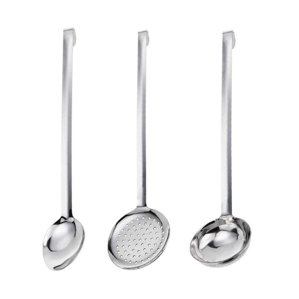 Colher Escumadeira e Concha Inox Buffet Restaurante 50cm