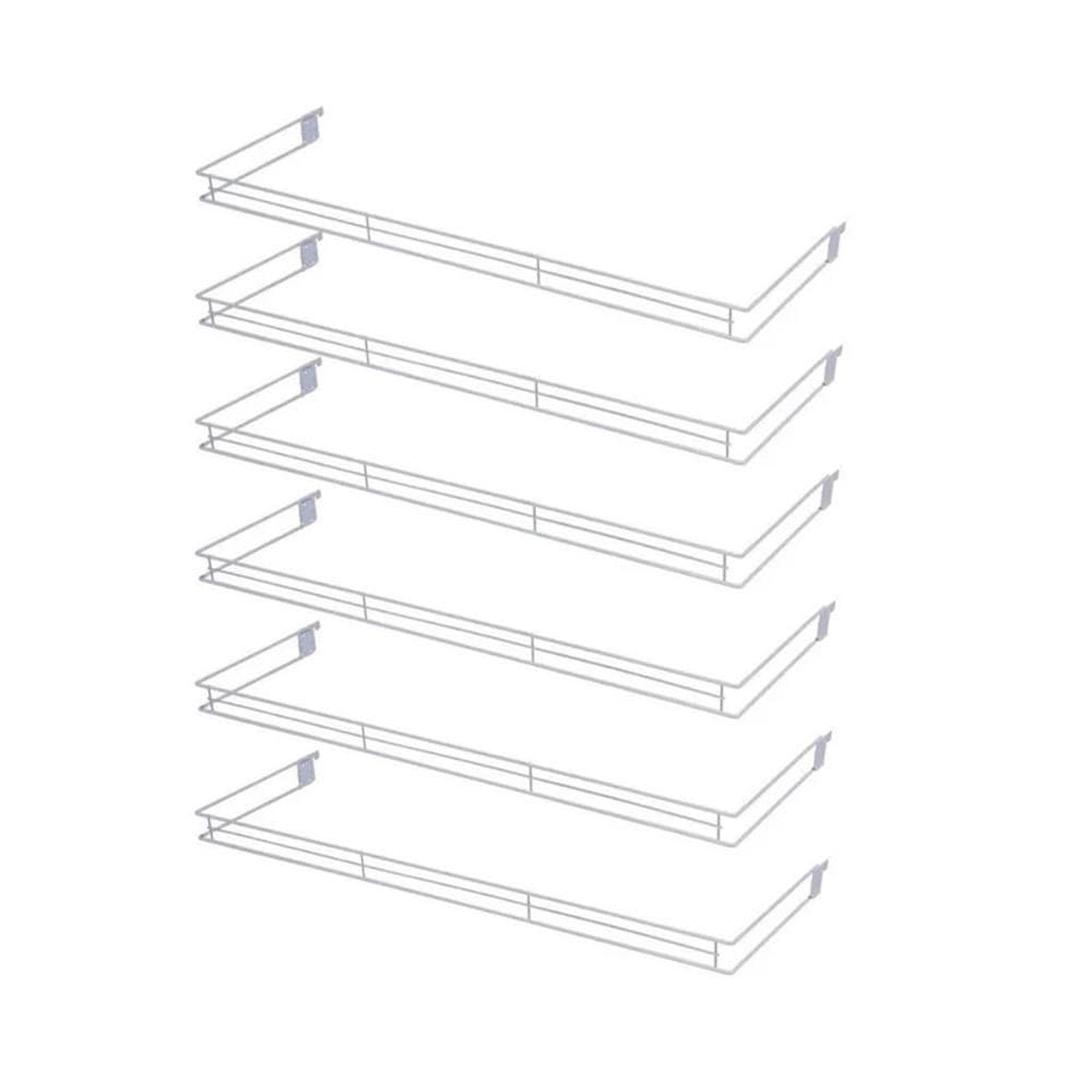 6 Aparador Aramado Em U 30X91Cm Branco - Sa Gondolas