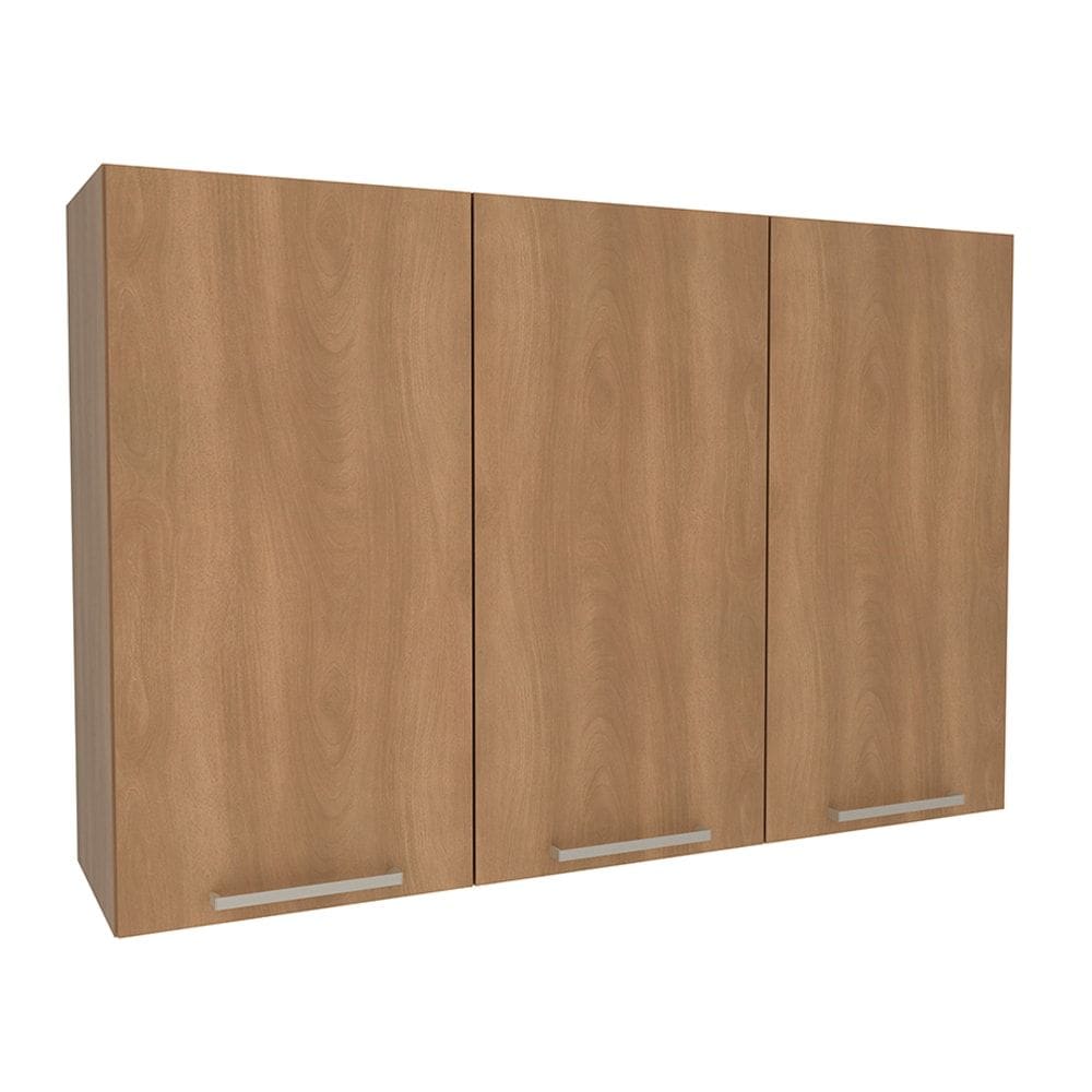 Armario Aereo 3 Portas 120 cm MDP CZ3109 Freijo Tecno Mobili