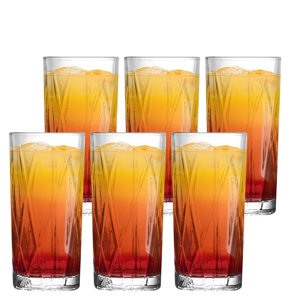 Jogo de Copos Forest, Jogo de Copo de Cristal 6pcs 390ml - Ruvolo