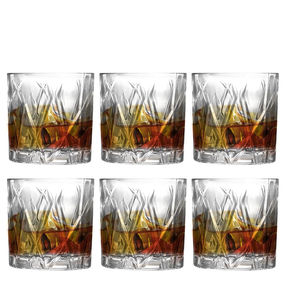 Jogo de Copos Forest Rocks de Cristal 6pcs 310ml - Ruvolo