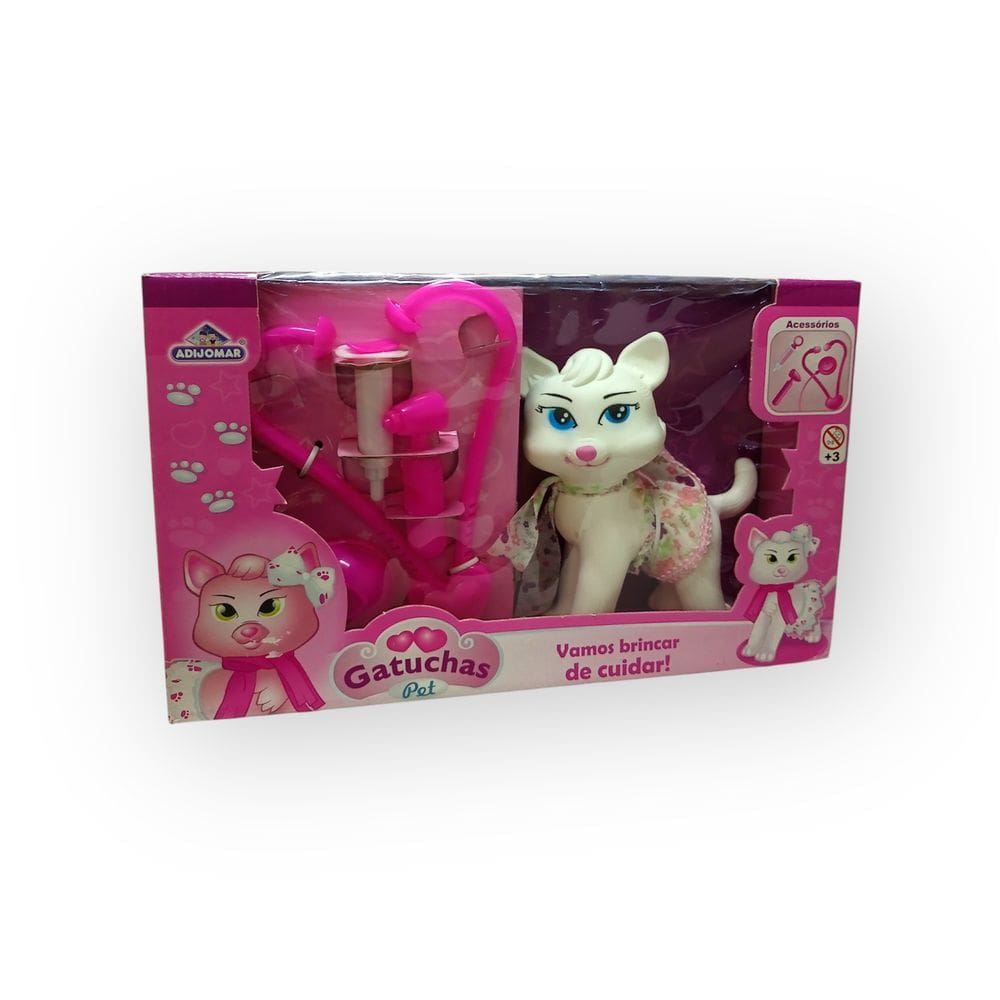 Brinquedo Infantil Gatuchas Pet Rosa