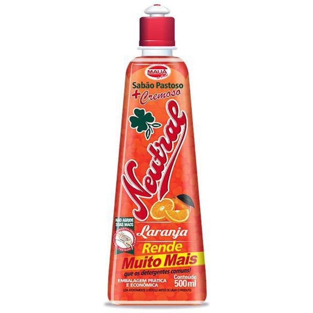 Kit Sabão Neutral Cremoso Laranja Maua D Brasil P Louça 18Un