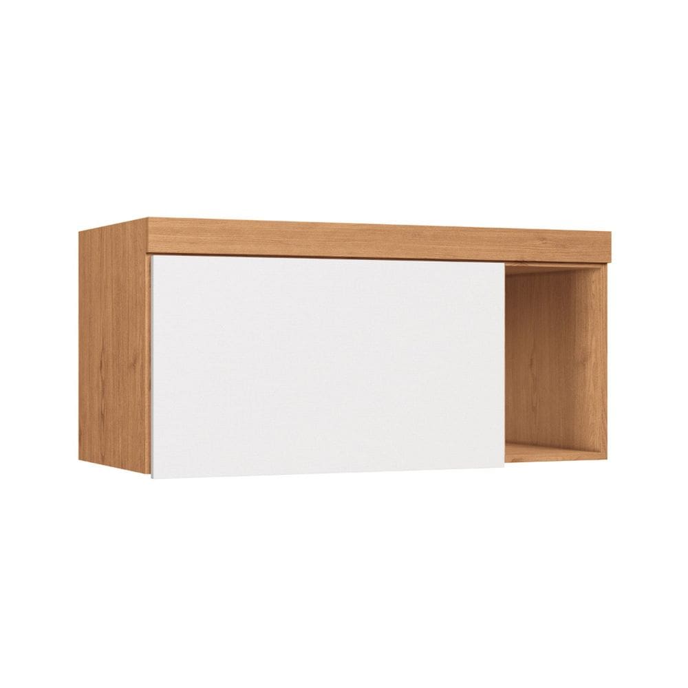Armário Aéreo Modulado 1 Porta Infinity Cedro/ Branco Line