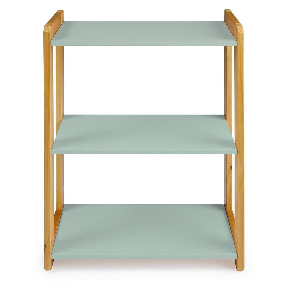 Estante para Livros Infantil 75x54x30cm Verde Bebê/Amêndoa