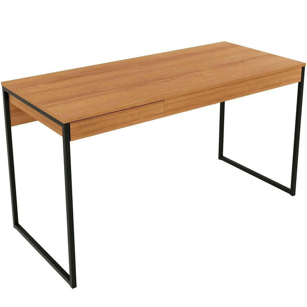 Mesa para Escritório Escrivaninha 1 Gaveta Estilo Industrial
