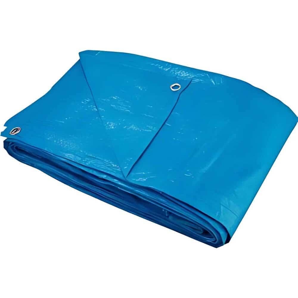 Lona Carreteiro 10 x 4 Metros 100 Micras Leve Azul VONDER