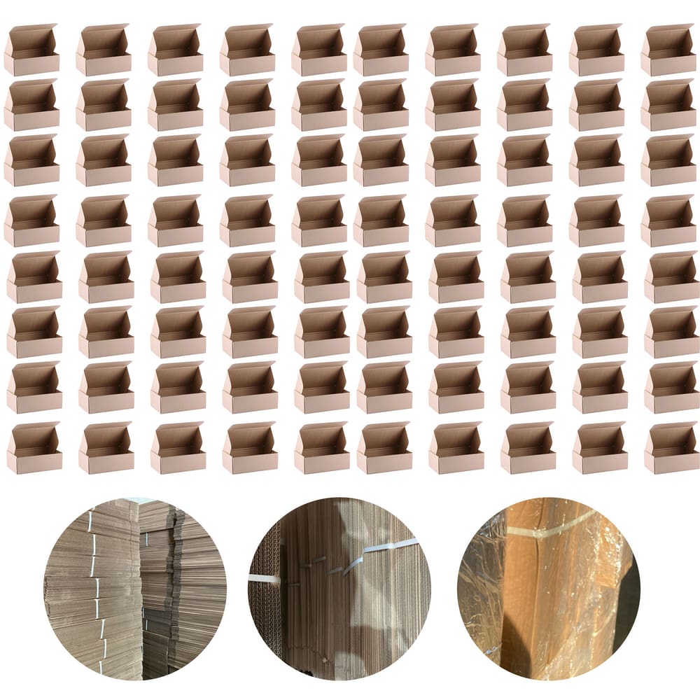 100 Unidades Caixa De Papelão Ondulado 20cm 3cm 12cm Pac Sedex Correios