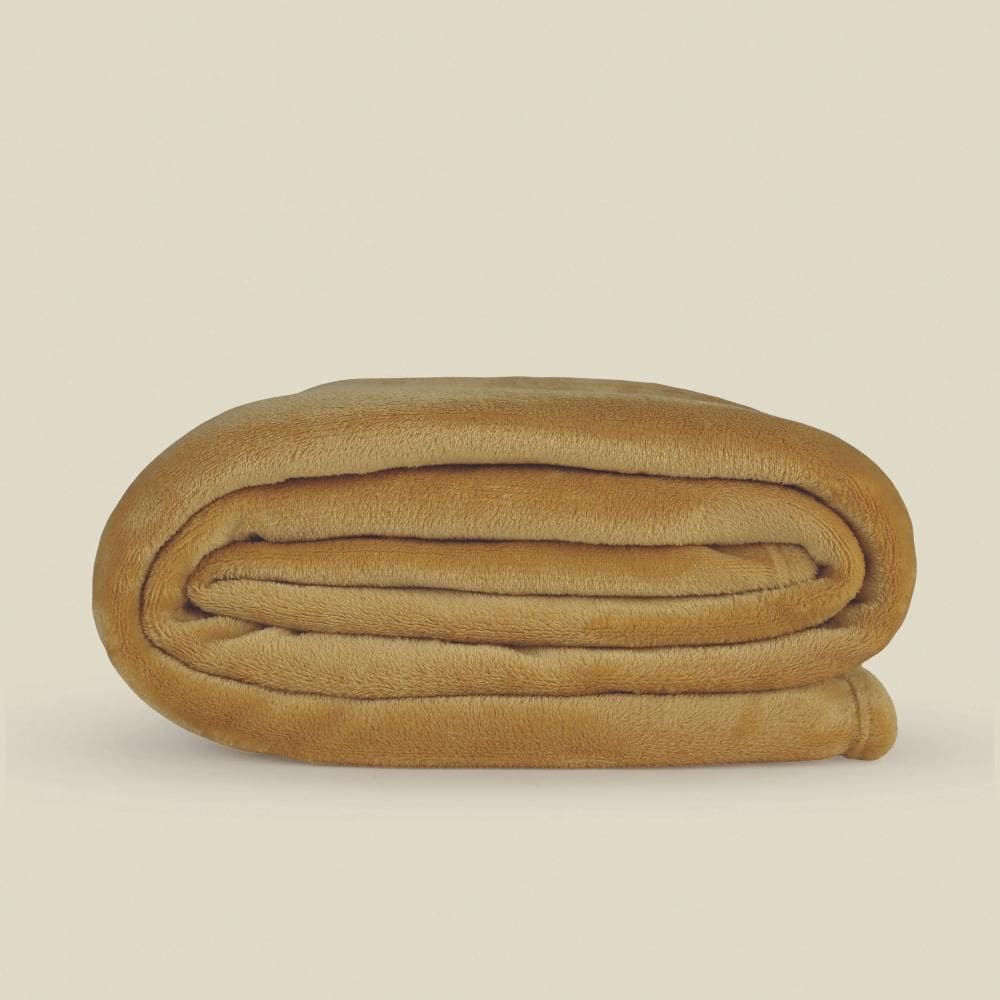 Cobertor Flannel Microfibra Amarelo Casal - A\\CASA