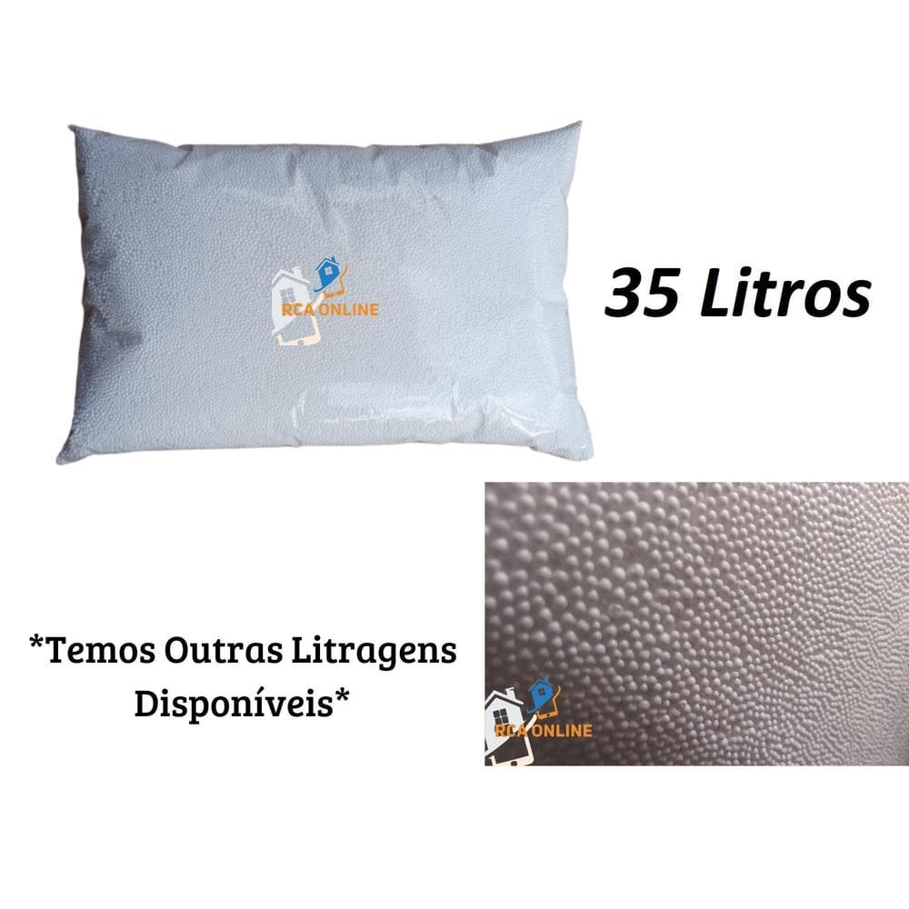 Pérolas De Isopor Bolinhas Fom - Puffs - 35 Litros