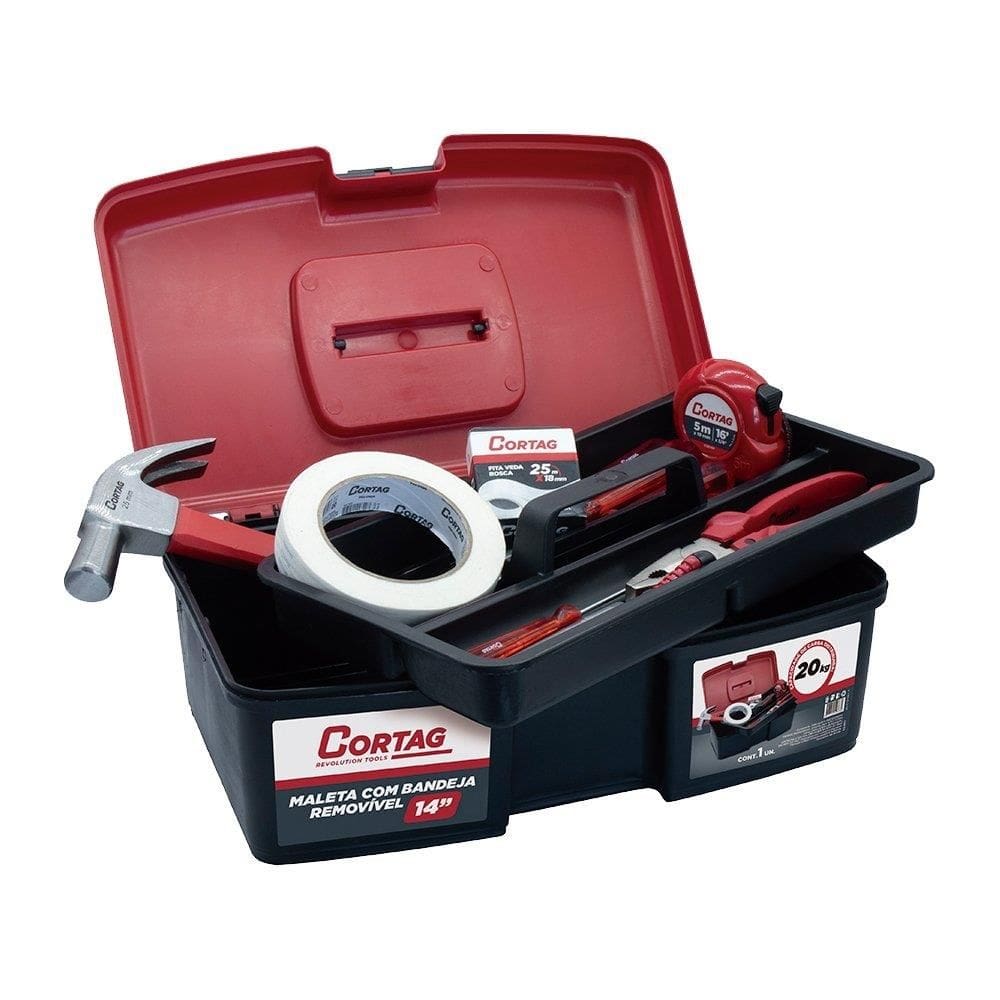 Maleta Cortag com Bandeja Removível 14P