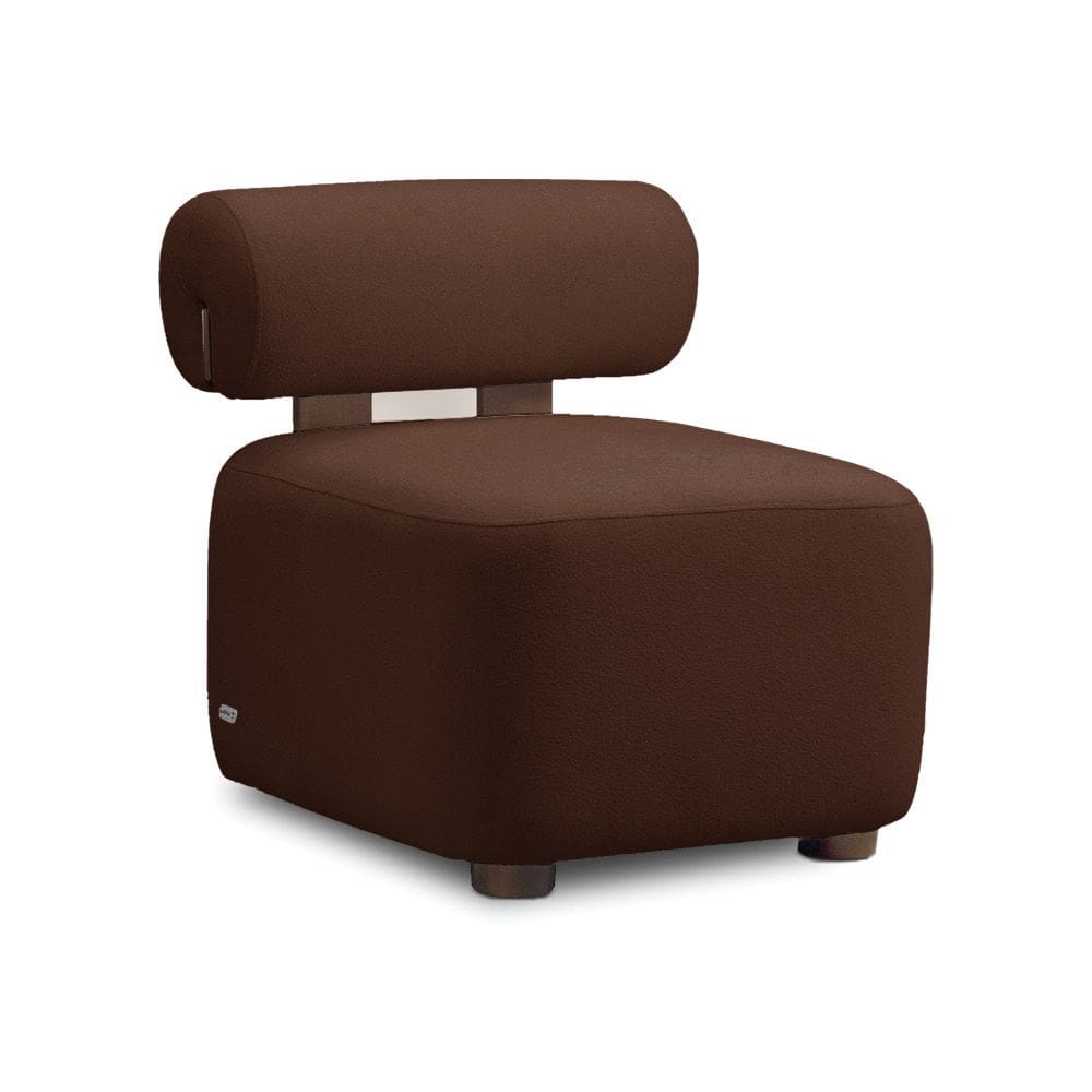 Poltrona Decorativa para Sala Helora Bouclê E03 - D`Rossi