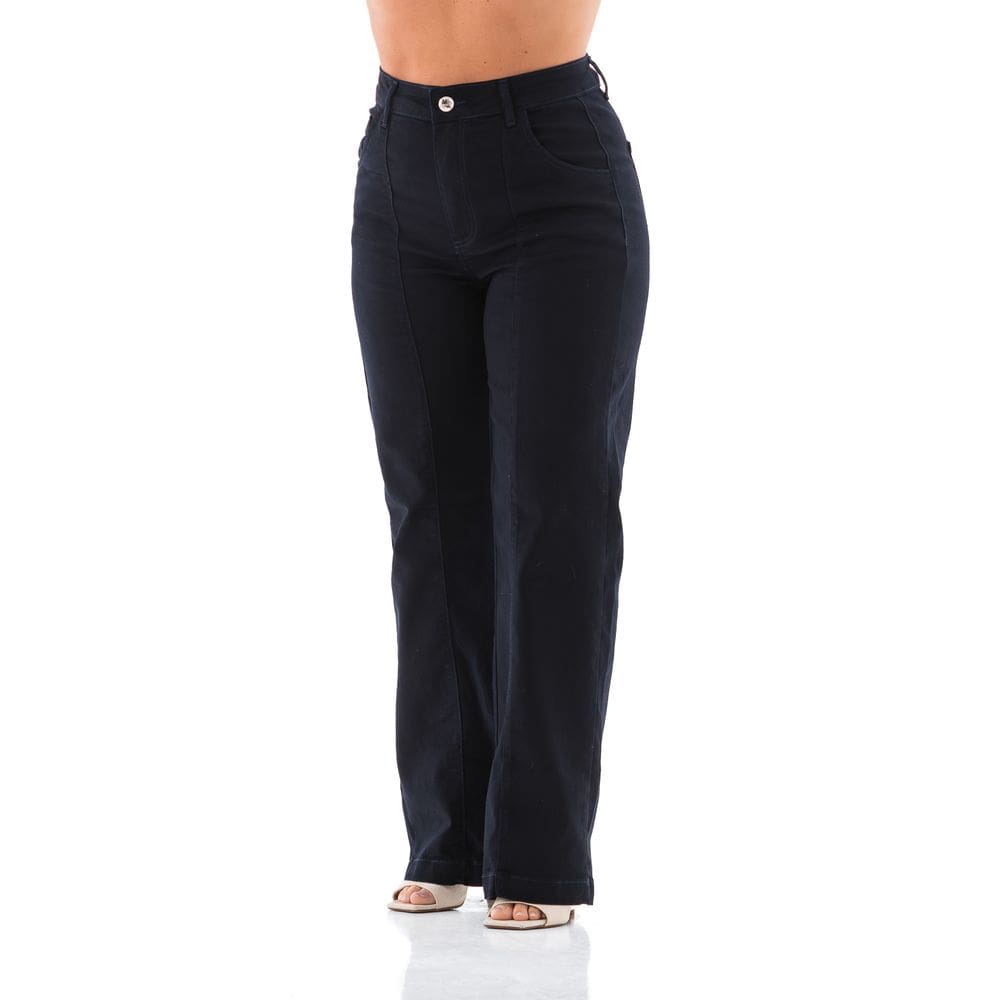 Calça Jeans Feminina Arauto Wide Comfy Blue Essence