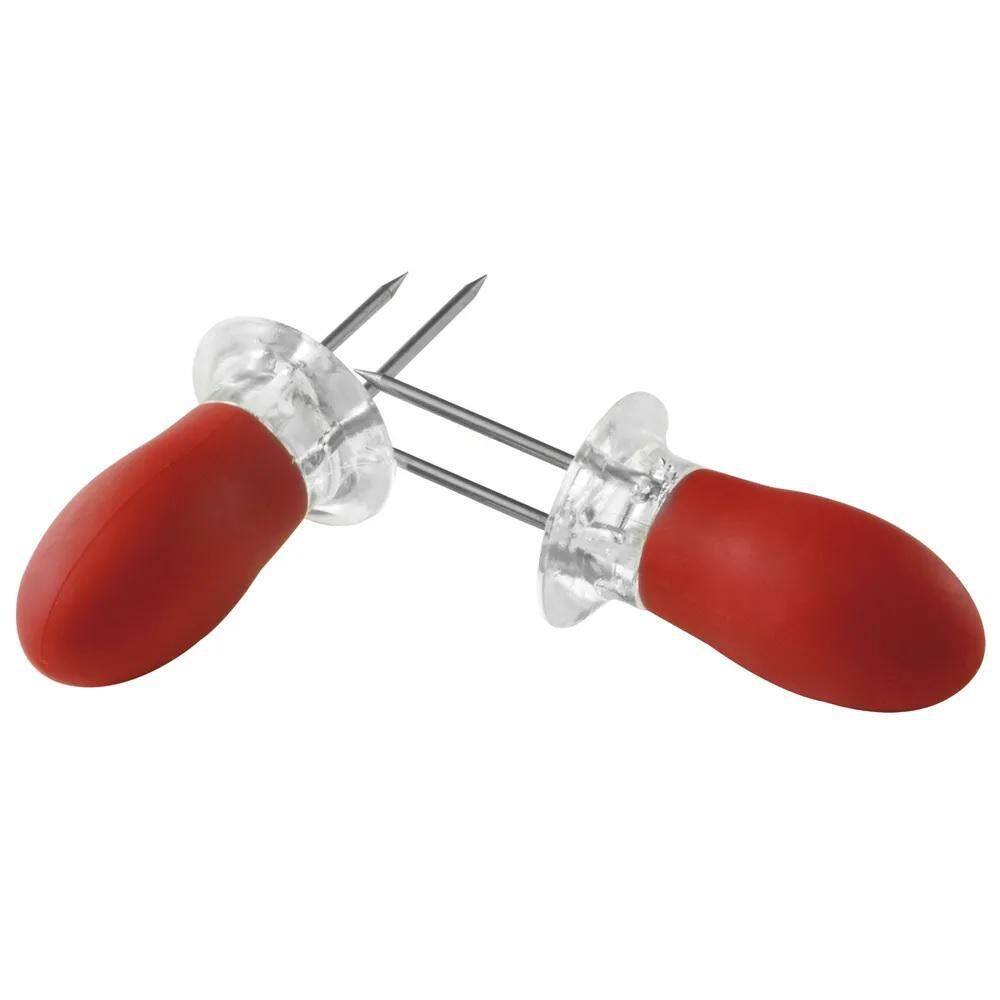 Pegadores 6 De Espiga De Milho Vermelhos Silicone