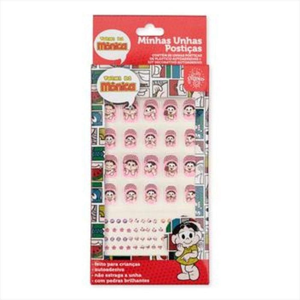 Kit Balão Magico Unha Postiça Infantil +balm Da Magali