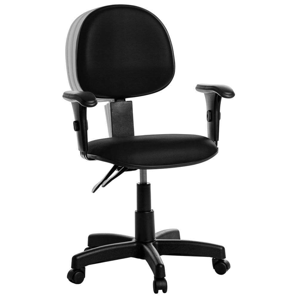 Cadeira Escritorio Executiva Back Braço Courissimo Preto