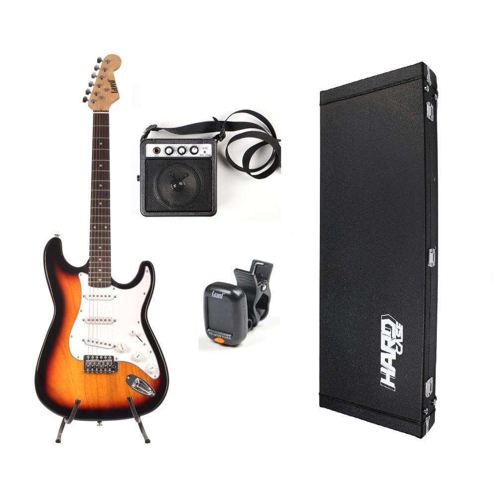 Kit Guitarra Land Sunburst+Case+Cubo+Afinador