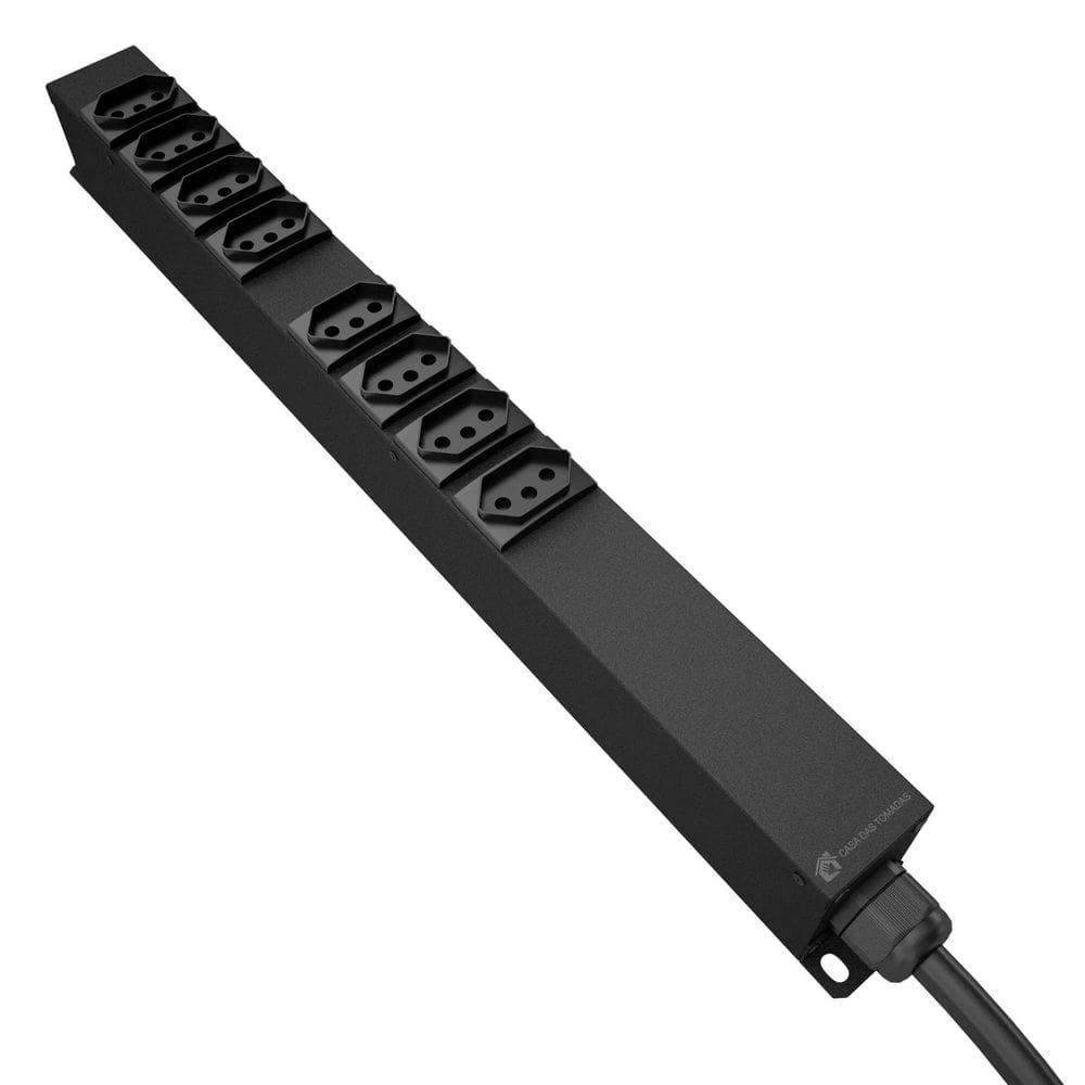 Pdu 20A Com 8 Tomadas Padrão Nbr14136 4X10A E 4X20A