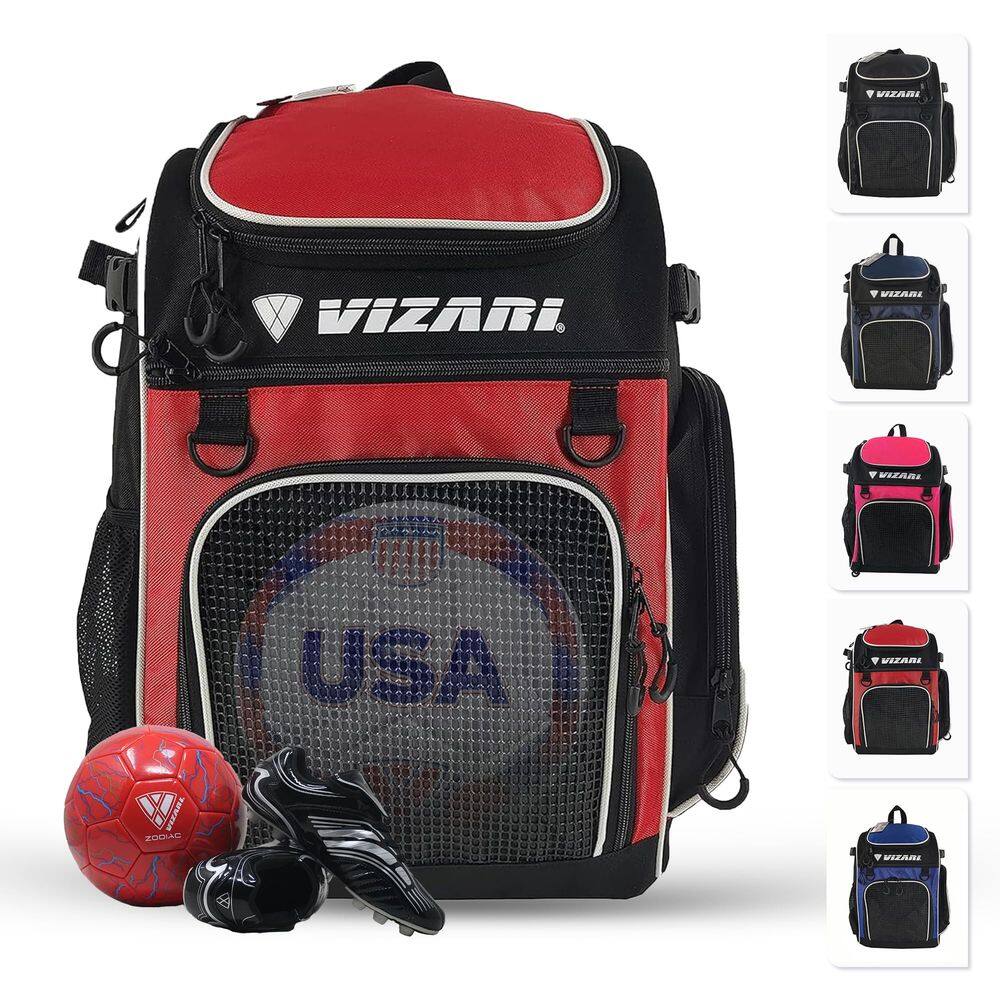 Mochila de futebol Vizari com compartimento para bolas para adultos