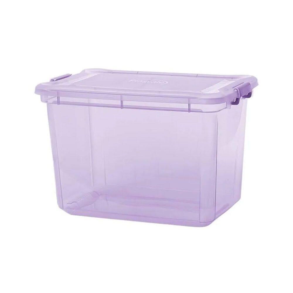 Caixa Organizadora 35L Lilás - Plasvale