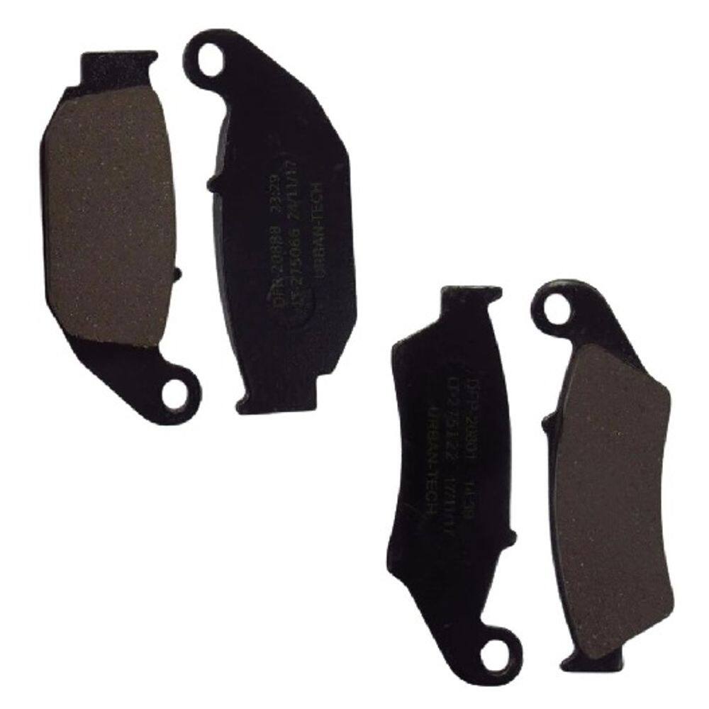 KIT PASTILHAS ORGANICA DIANTEIRA + TRASEIRA Xre 190 XRE 300 ABS 2019 A 2023 sahara 300 2024 e 2025 Bros 160 esdd 2016