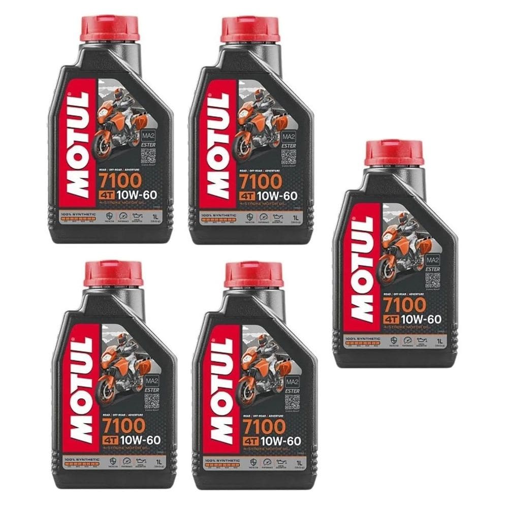 OLEO DE MOTOR MOTUL 7100 10W60 4T 1L Sintético Ktm Husqvarna 5 UNIDADES