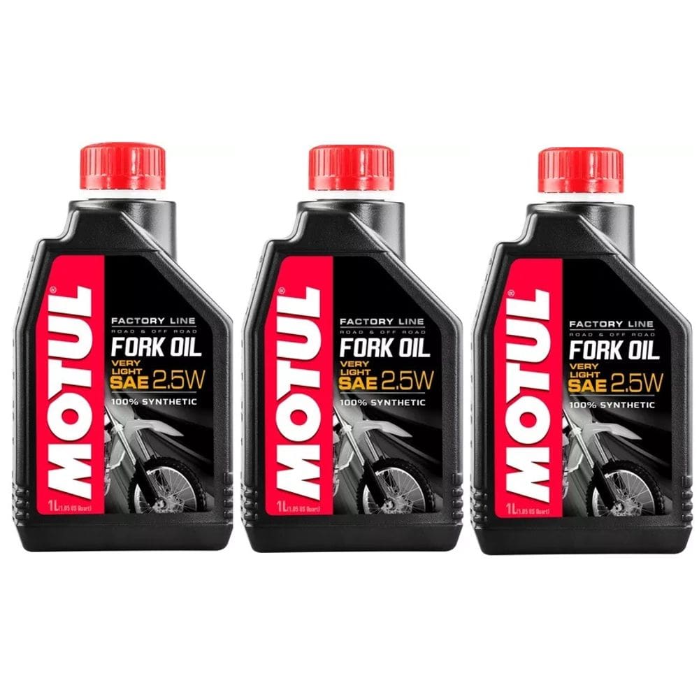 Oleo Moto Motul Fork Oil Factory Vl 2,5W - 1L 3 Unidades