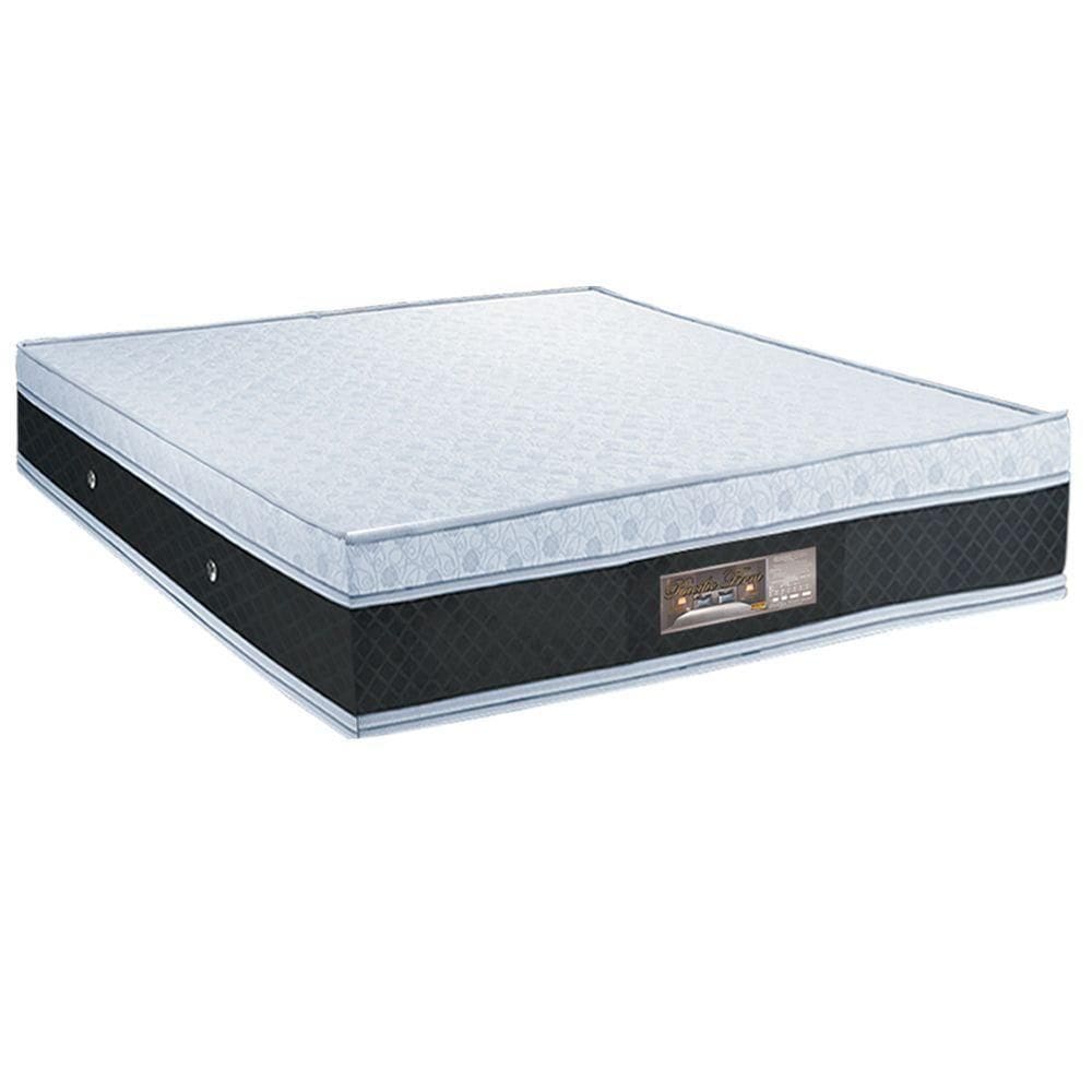 Colchão King Pacific Firme Molas Ensacadas 2,03x1,93x0,32 Branco E Cinza