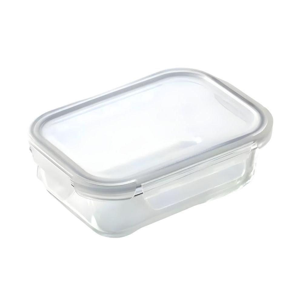 Pote Hermético De Vidro Compacto 640ml - Conservação E Vedação