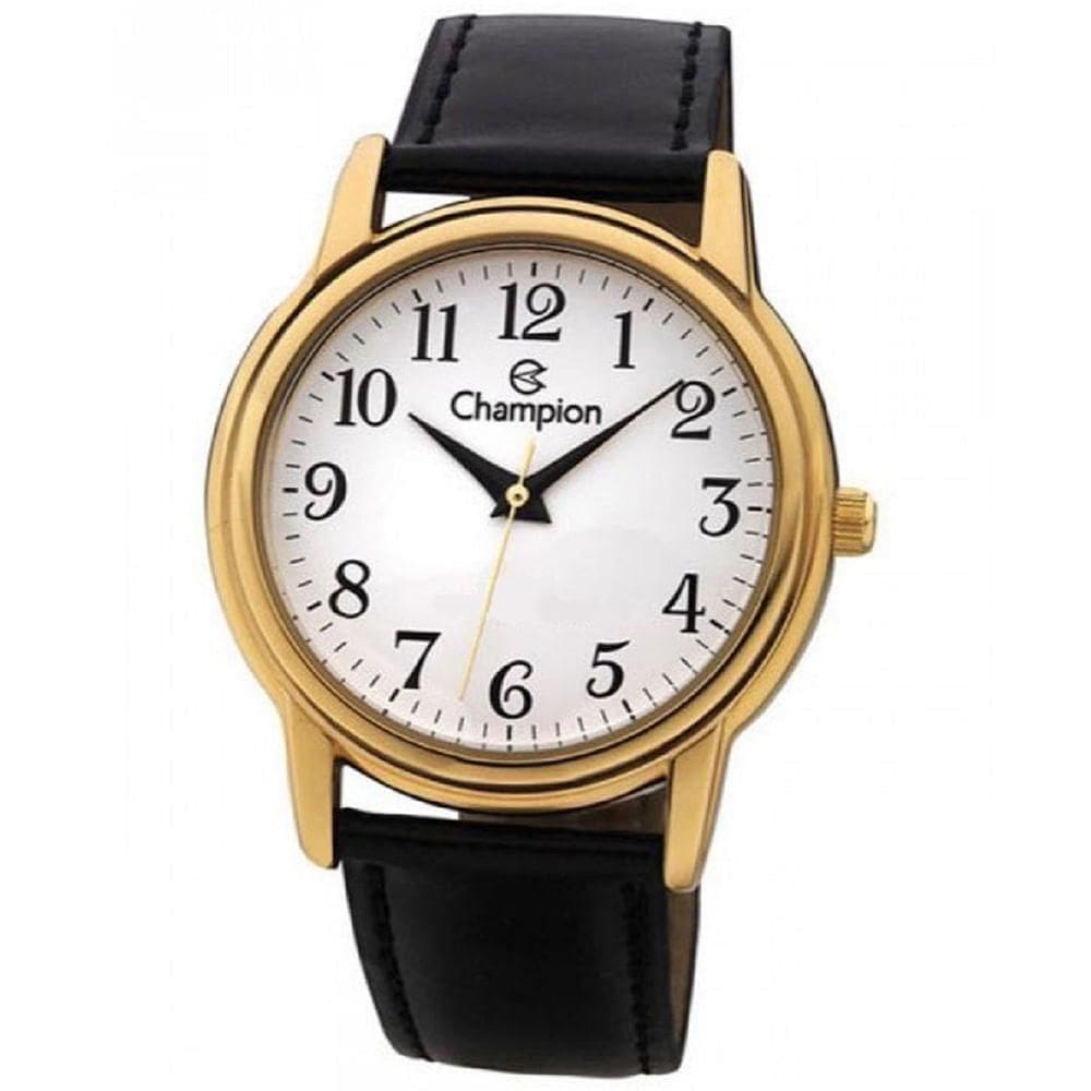 Relógio Champion Unissex Dourado Couro Ch22199m