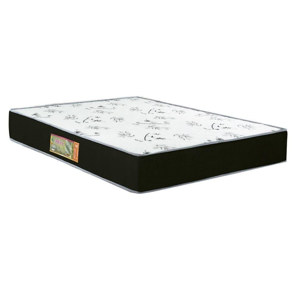 Colchao Queen Agflex Dupla ? Face Espuma D28 - 65 1,98 X 1,58 X 0,24 Branco E Preto