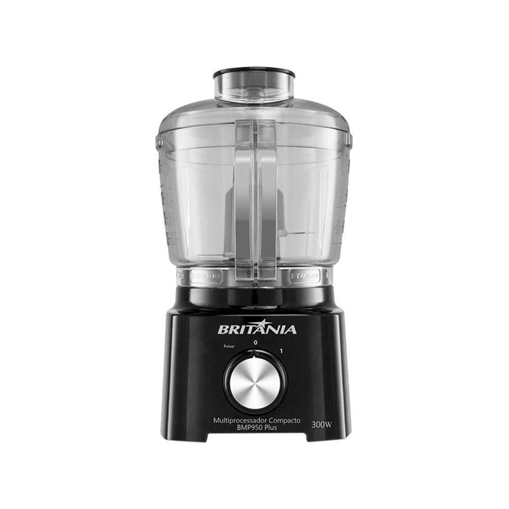 Multiprocessador Britânia Bmp950p Plus 2 Em 1 Compacto 300w Preto 127v