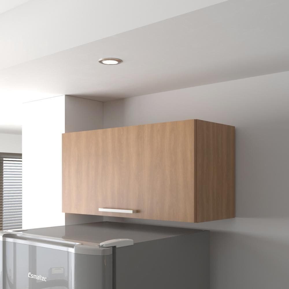 Armário De Cozinha Aéreo Com 1 Porta Basculante 80cm Multimóveis Cr20417 Freijó