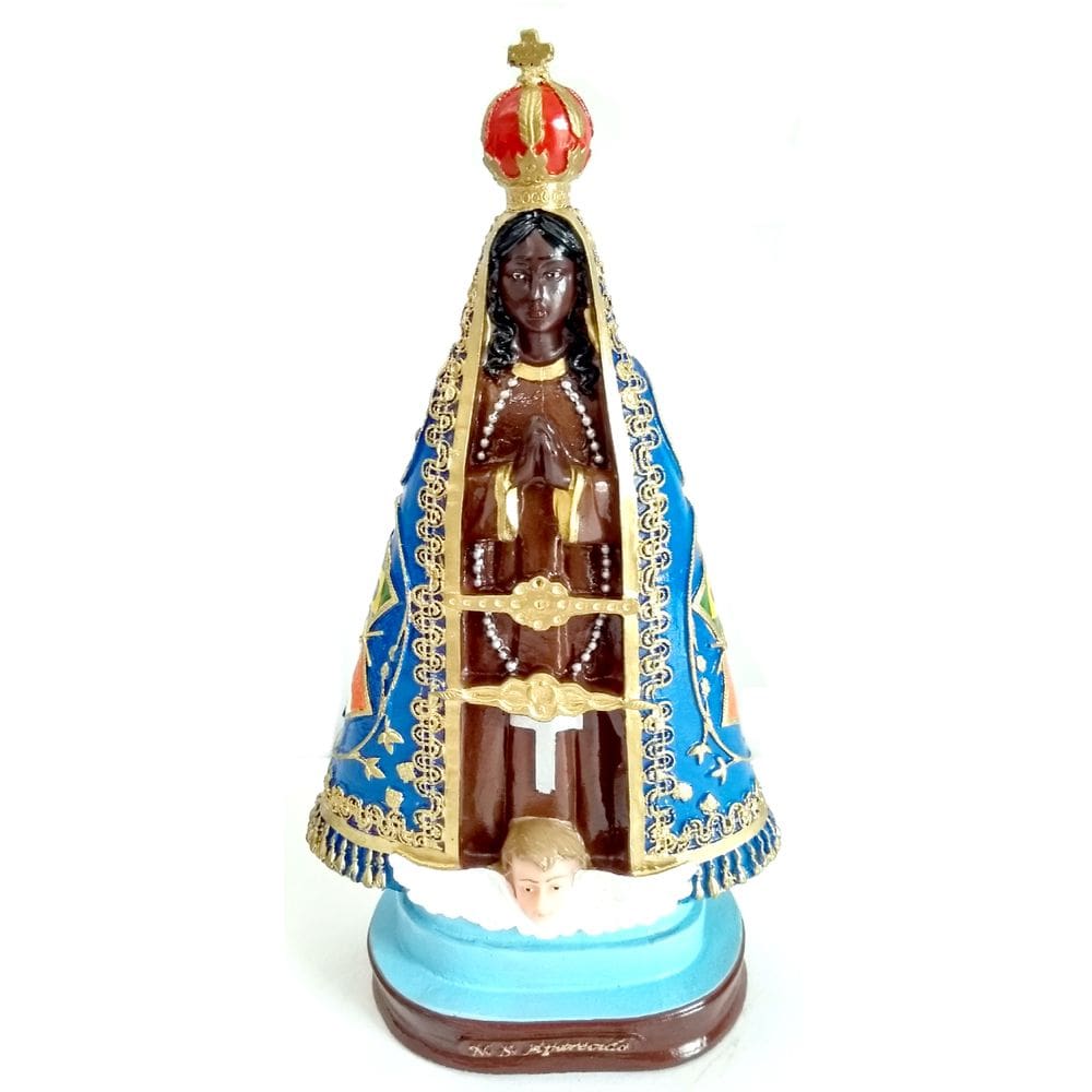 Imagem Escultura Nossa Senhora Aparecida 20 cm Resina