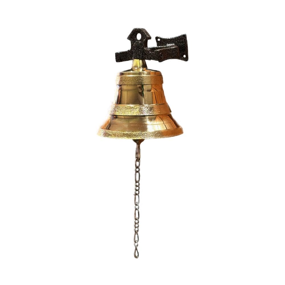 Sino de Bronze Premium com Suporte de Parede/Teto Craqueado