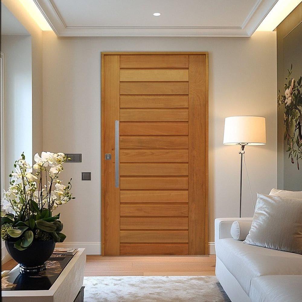 Porta Pivotante Batente Misto 14 Puxador Barra Chata 120cm X 210cm Direito California