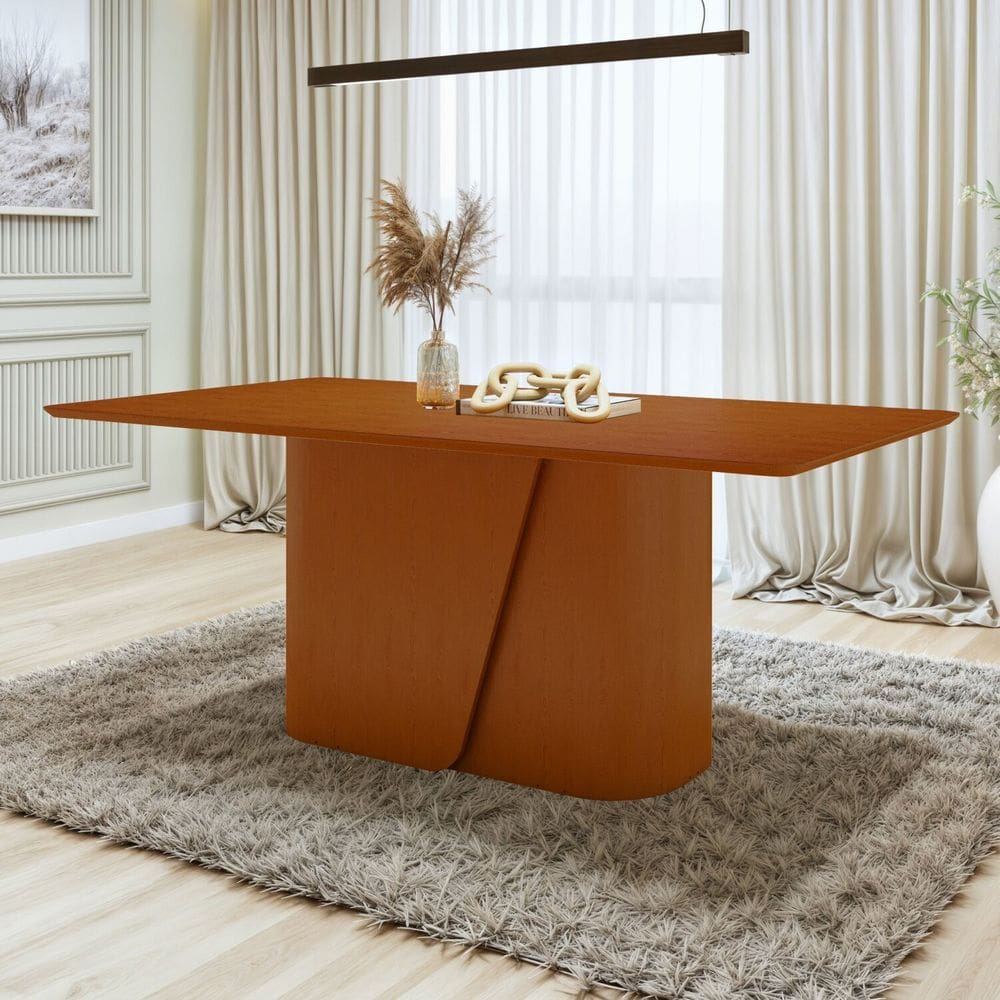 Mesa de Jantar Retangular 78x170x90cmTampo MDF Frassino