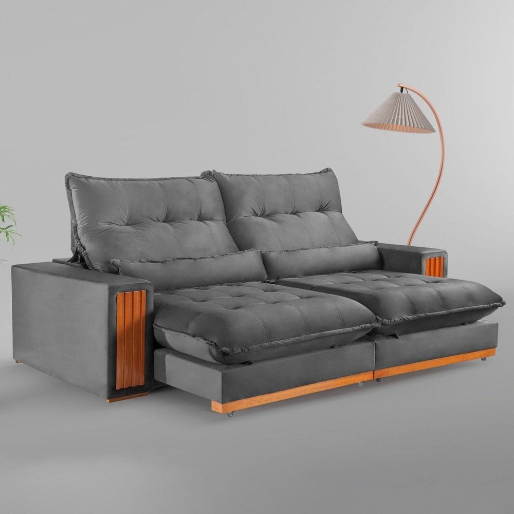 Sofá Retrátil e Reclinável 2 Lugares 210cm Santorini