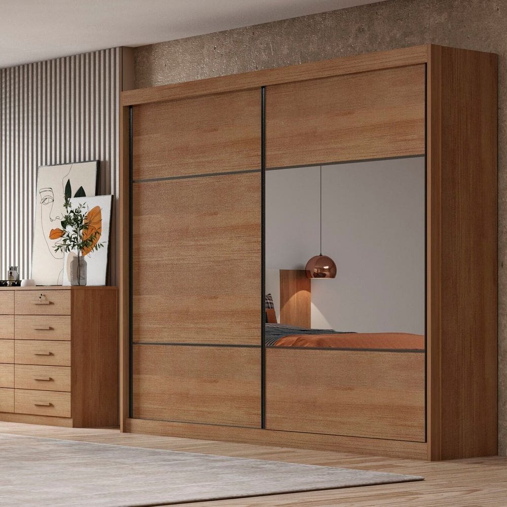 Guarda-Roupa Casal 2 Portas Blumenau Cumaru