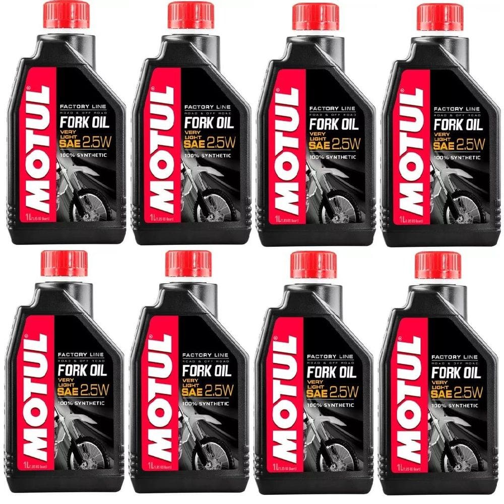 Oleo Lub. Motul Fork Oil Factory Very Light 2,5W 1L 8 Unidades