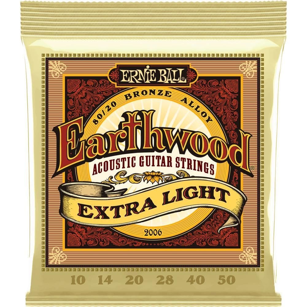 Encordoamento Violão Aço 010 Ernie Ball 2006 Extra Light
