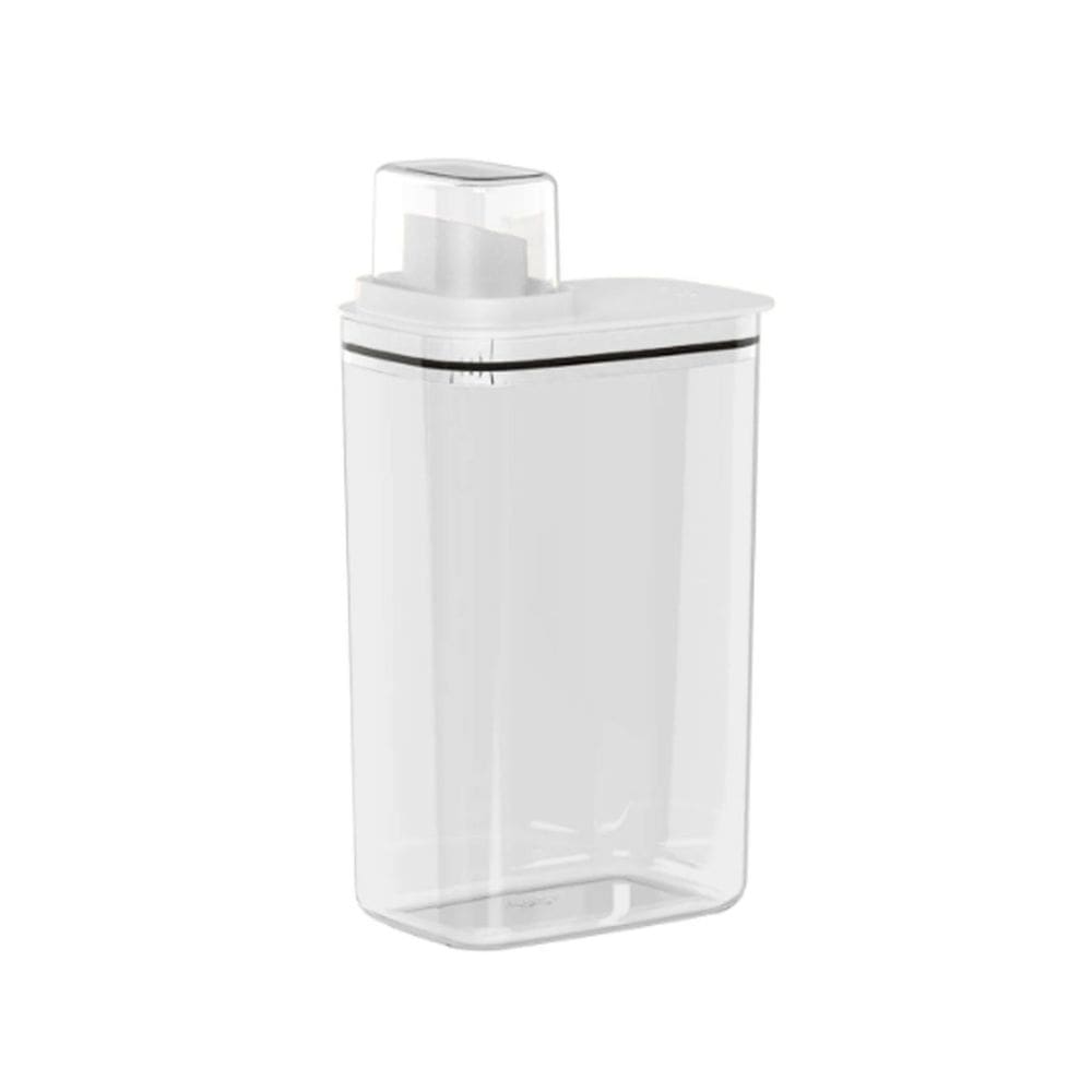 Porta Sabao Liquido Po Dispenser 2,3L Branco Tampa Medidora