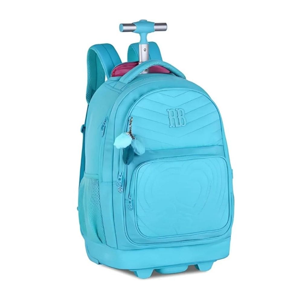 Mochila de Rodinhas Rebecca Bonbon Escolar Juvenil Soft RB24673