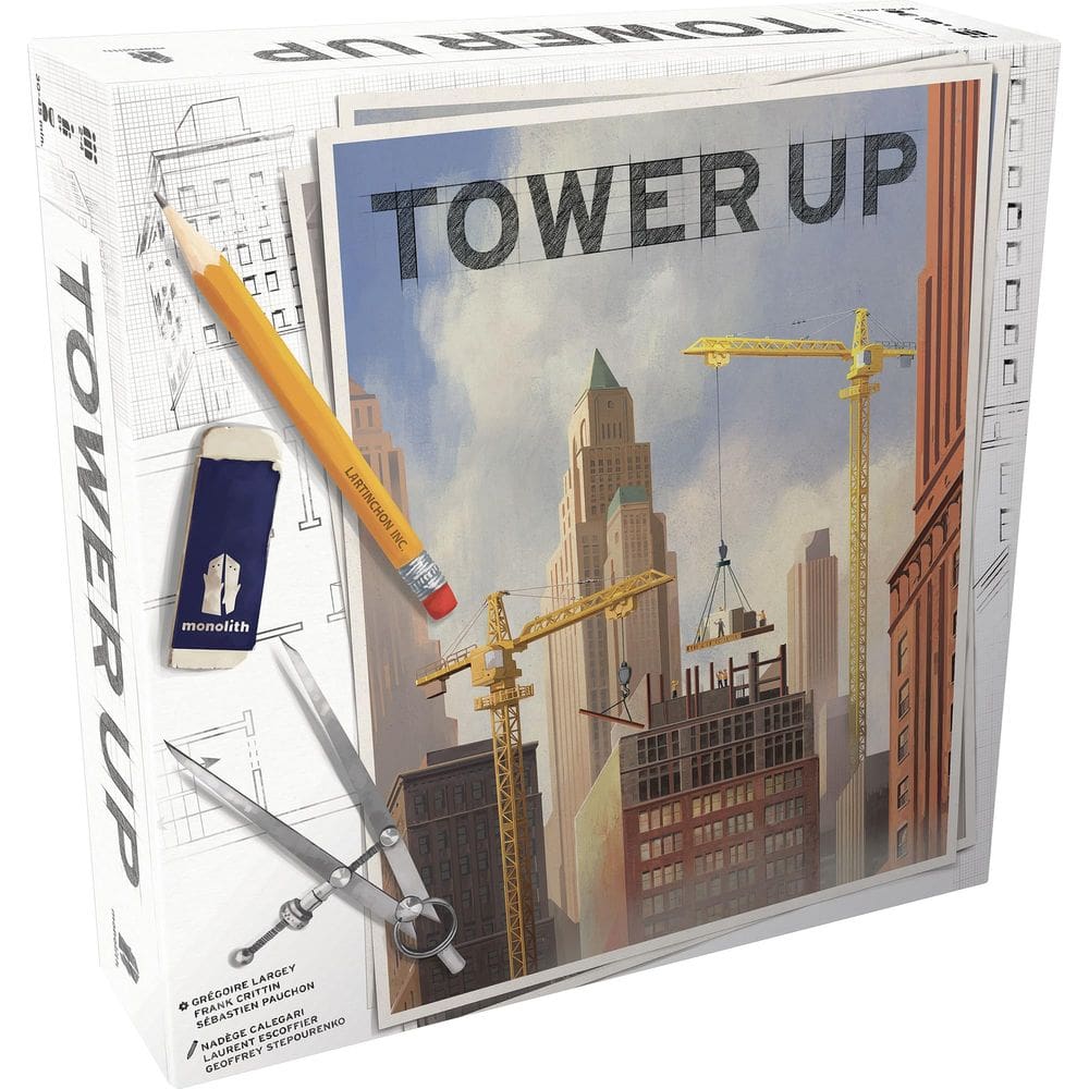 Jogo de tabuleiro Monolith Tower Up City Building Strategy 8+ Years