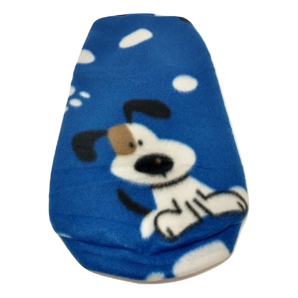 Roupa capa soft para cachorro azul estampada tamanho M