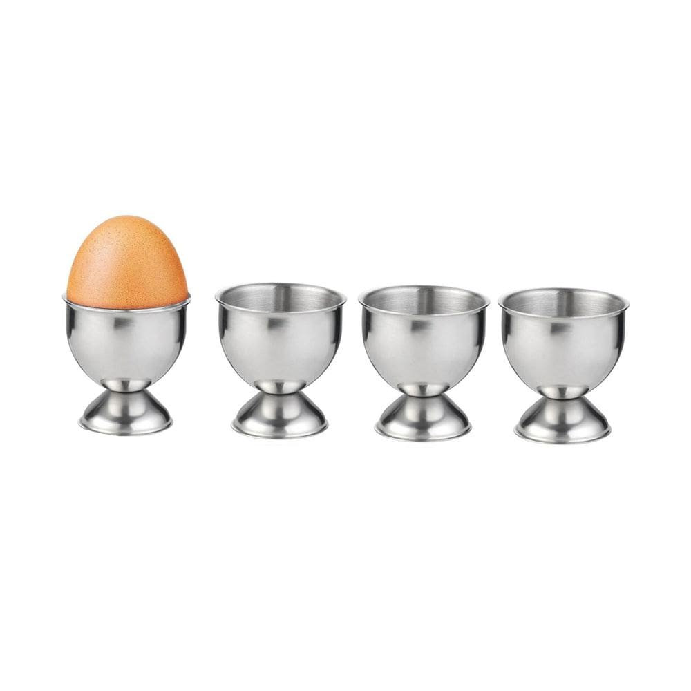 Porta Ovo Mini Taça Finger Food Aperitivo Suporte Inox 4un
